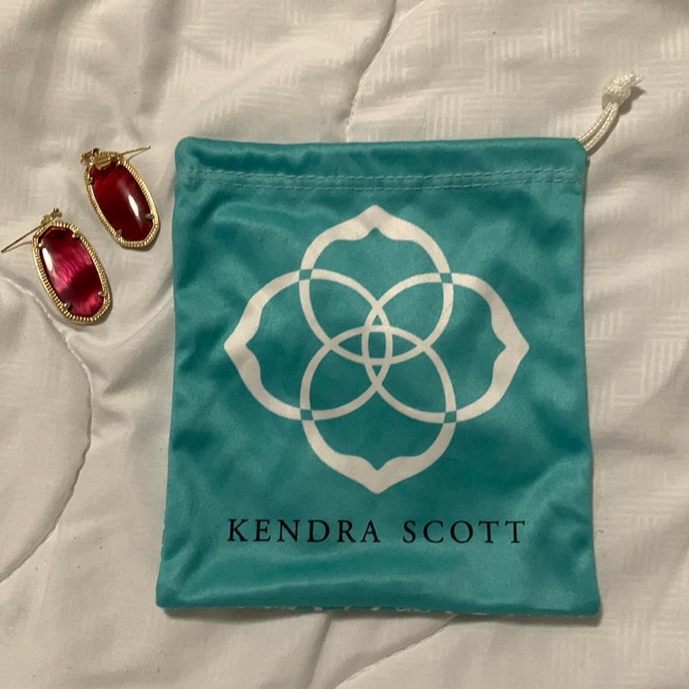 Kendra Scott red earrings